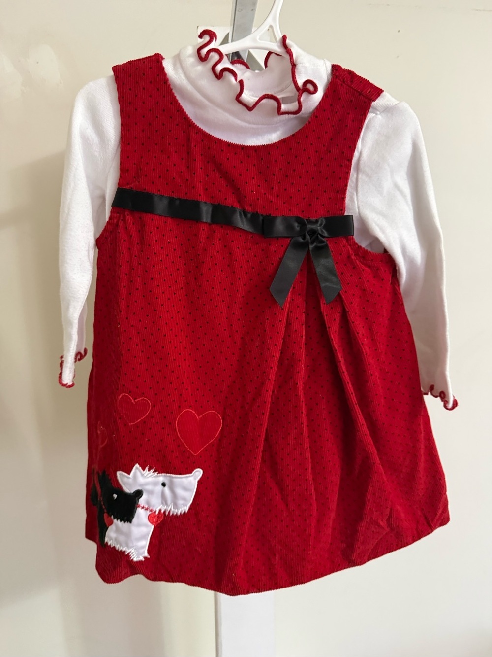 Bonnie Baby Scottie Dog Dress & Shirt